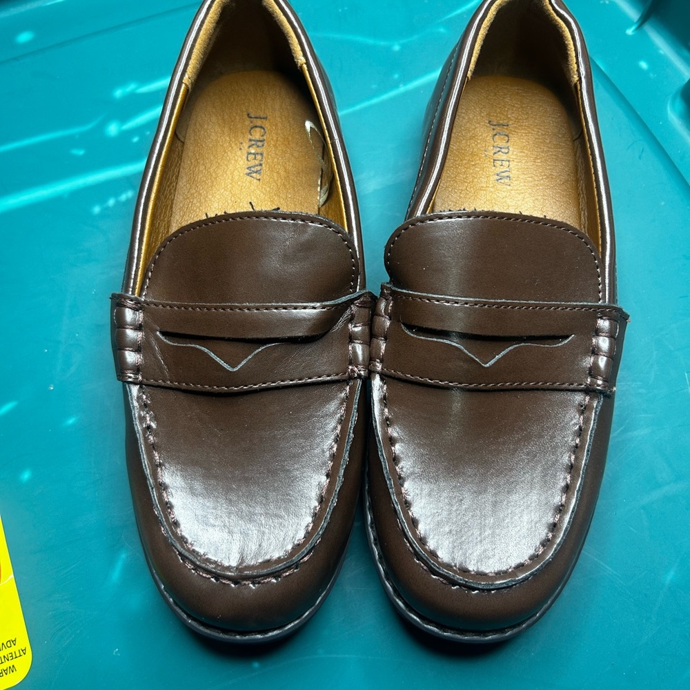 J. Crew Boys Chocolate Brown Loafers